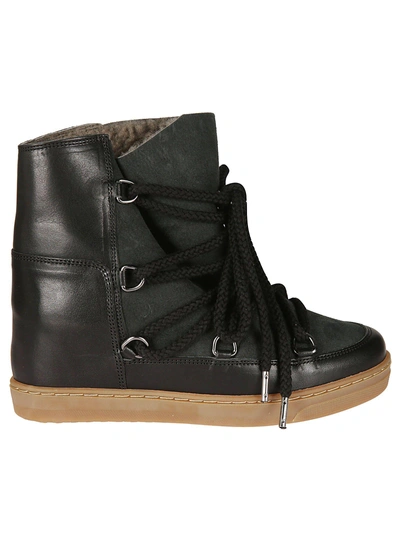 Shop Isabel Marant Nowles Lace-up Boots In Black