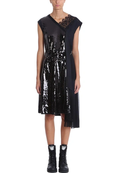 Shop Marc Jacobs Sequins Dress In Black