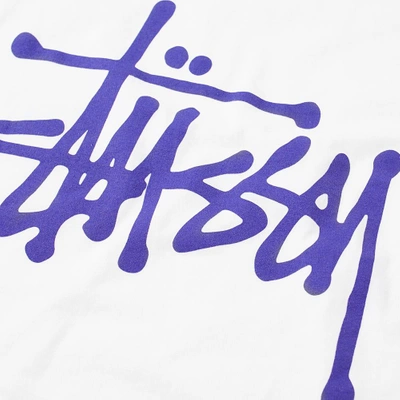 Shop Stussy Basic Tee In White