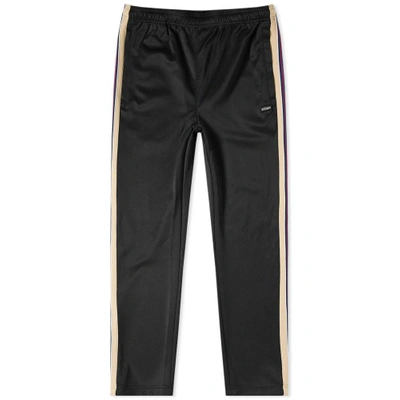 Shop Stussy Textured Rib Track Pant In Black