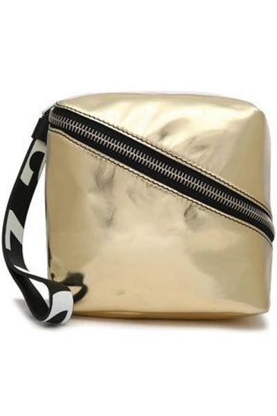 Shop Proenza Schouler Metallic Leather Clutch In Gold