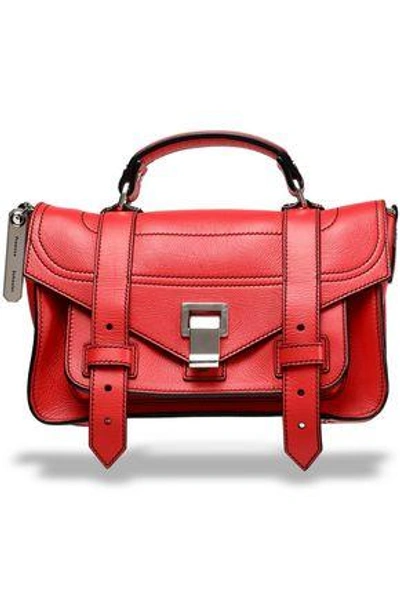 Shop Proenza Schouler Ps1 Leather Shoulder Bag In Coral