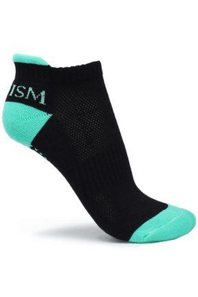 Shop Bodyism Woman Two-tone Cotton Socks Black
