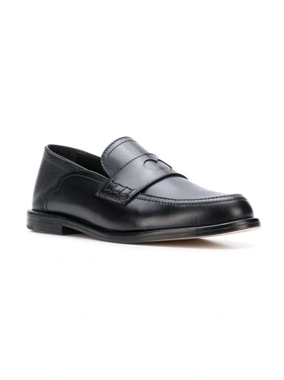 Shop Loewe Low-heel Loafers - Black