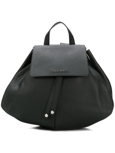 Shop Orciani Round Backpack In Black