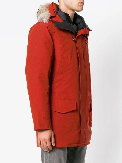 Shop Canada Goose Hooded Short Parka - Red