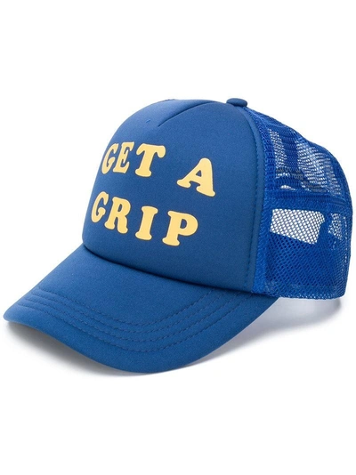 Shop Deus Ex Machina Grip Trucker Cap In Blue