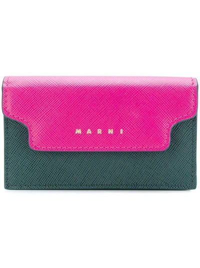 Shop Marni Trunk Wallet - Green