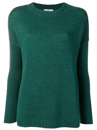 Shop Allude Crew Neck Sweater In Green