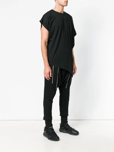 Shop Unconditional Asymmetric Loose T-shirt - Black