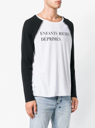 Shop Enfants Riches Deprimes Logo Print Sweatshirt In White