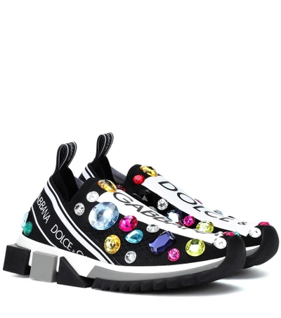 Shop Dolce & Gabbana Sorrento Embellished Sneakers In Multicoloured