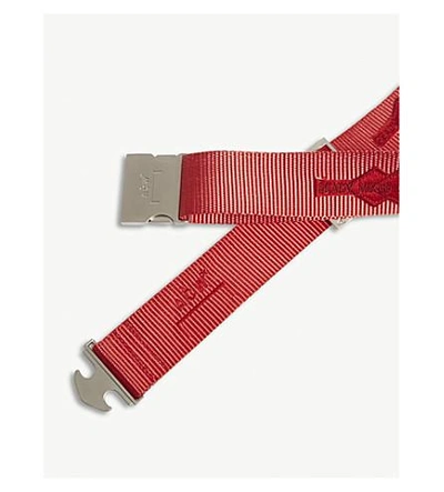 Shop A-cold-wall* Industrial Webbing Strap Belt In Red