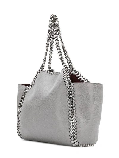 Shop Stella Mccartney Falabella Reversible Tote Bag - Grey
