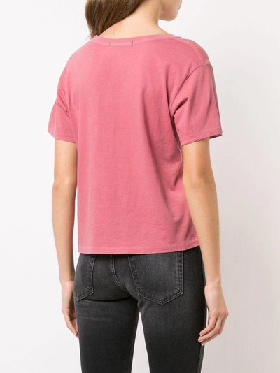 Shop Amo Washed Effect T-shirt - Red