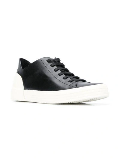 Shop Del Carlo Lace Up Sneakers In Black