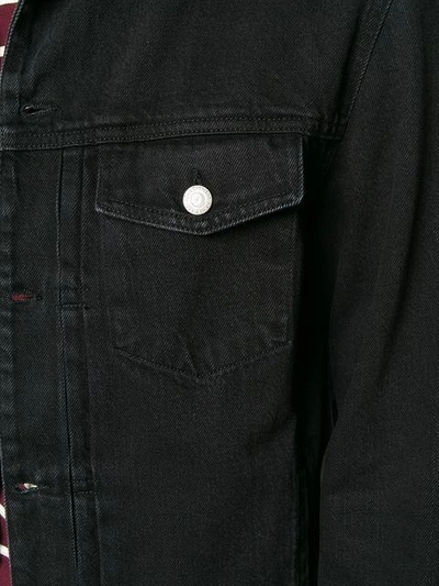 Shop Officine Generale Liam Denim Jacket In Black