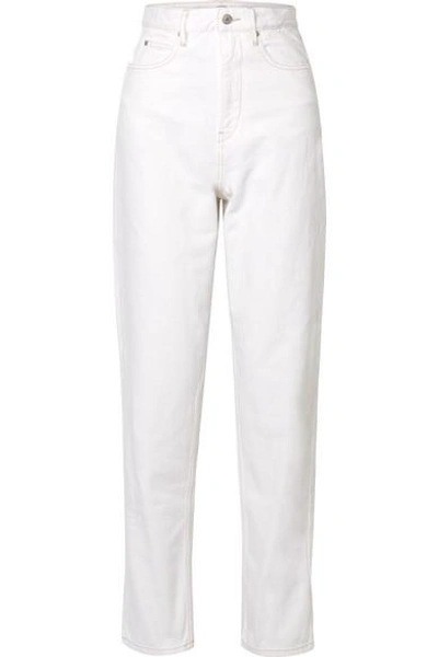 Shop Isabel Marant Corsy High-rise Boyfriend Jeans In White