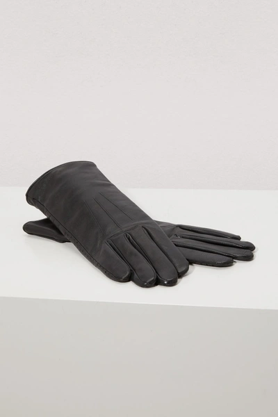 Shop Isabel Marant Leather Rocker Gloves In Black
