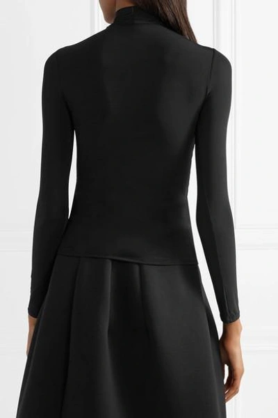 Shop The Row Rudd Stretch-jersey Turtleneck Top In Black