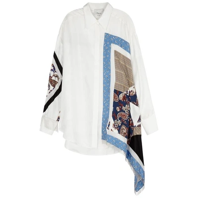 Shop 3.1 Phillip Lim / フィリップ リム Patchwork Oversized Silk Shirt In White