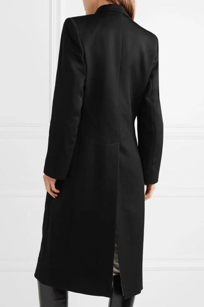 Shop Isabel Marant Joleen Double-breasted Wool-gabardine Coat In Black