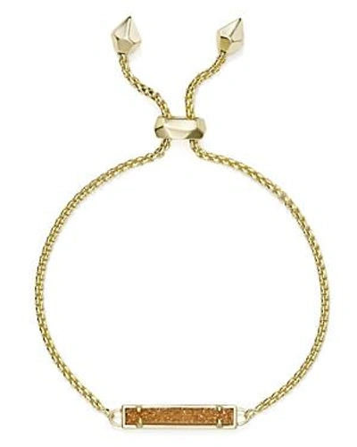 Shop Kendra Scott Stan Bracelet In Gold/sandy Drusy