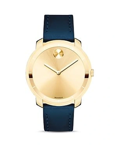 Shop Movado Bold Watch, 36mm In Gold/navy
