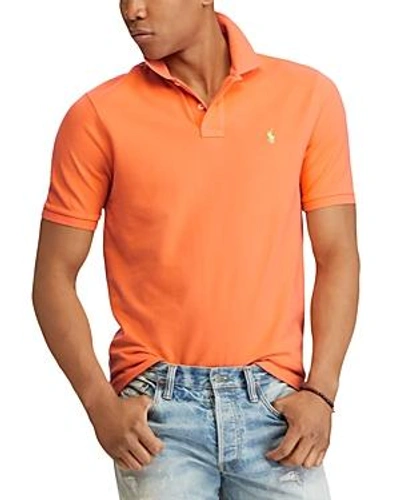 Shop Polo Ralph Lauren Classic Fit Stretch Mesh Polo Shirt In Orange