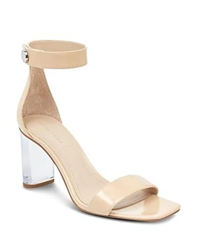 Shop Kendall + Kylie Kendall And Kylie Women's Lexx Patent Leather & Lucite High-heel Sandals In Light Natural