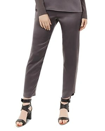 Shop Ted Baker Ted Says Relax Madiy Satin Jogger Pants In Charcoal