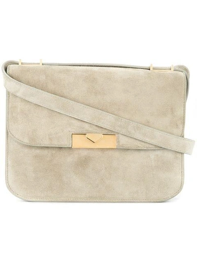 Shop Victoria Beckham Eva Shoulder Bag In Grey