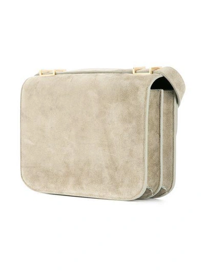 Shop Victoria Beckham Eva Shoulder Bag In Grey