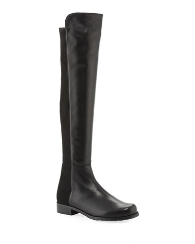Stuart Weitzman Over-the-knee Boots With Luxurious Suede Finish And Elegant Design In Black