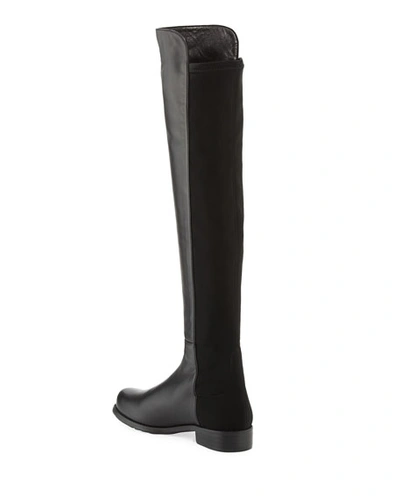 Stuart Weitzman Over-the-knee Boots With Luxurious Suede Finish And Elegant Design In Black