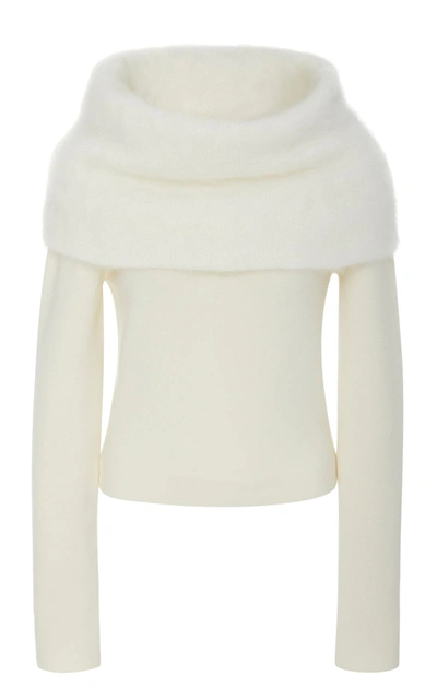 Shop Yeon M'o Exclusive Ileana Knitted Sweater In White