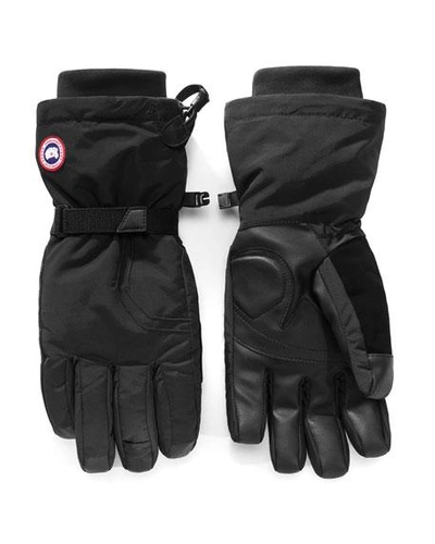 Shop Canada Goose Men's Down-filled Gloves In Black
