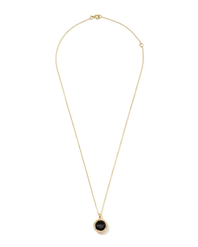 Shop Ippolita Rock Candy 18k Gold Mini Lollipop Necklace In Turq/diamond