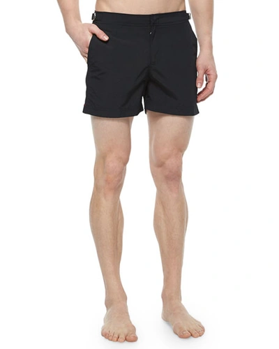 Shop Orlebar Brown Setter Short-length Swim Trunks, Black