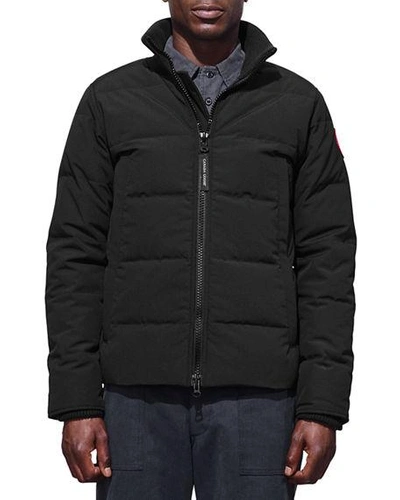 Shop Canada Goose Men's Woolford Quilted Fusion-fit Jacket In Black