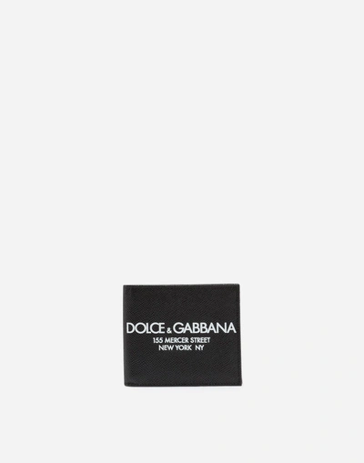 Shop Dolce & Gabbana Printed Dauphine Calfskin Wallet In Multi-colored