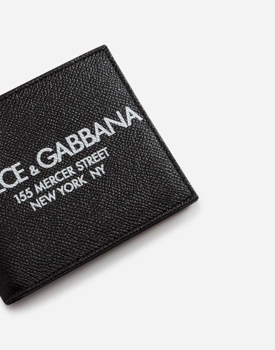 Shop Dolce & Gabbana Printed Dauphine Calfskin Wallet In Multi-colored