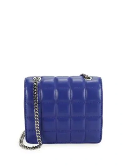 Shop French Connection Laine Quilted Mini Crossbody Bag In Blue
