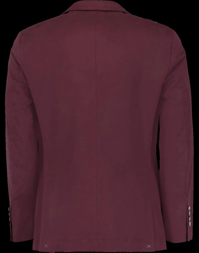 Shop Brunello Cucinelli Pick Stitched Jacket In Grape