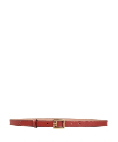 Shop Givenchy Gv3 Leather Belt In Marrone