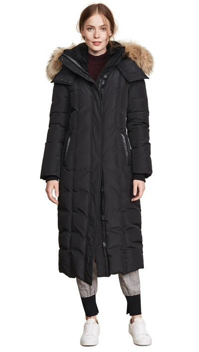 Shop Mackage Jada Maxi Down Coat In Black