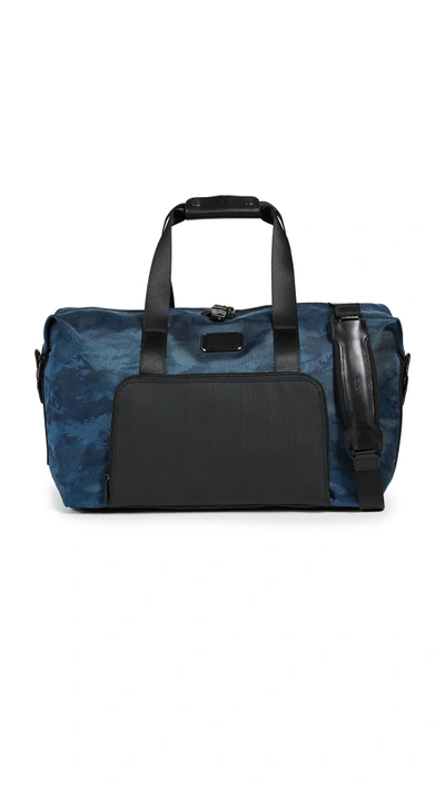 Shop Tumi Alpha Double Expansion Satchel In Navy