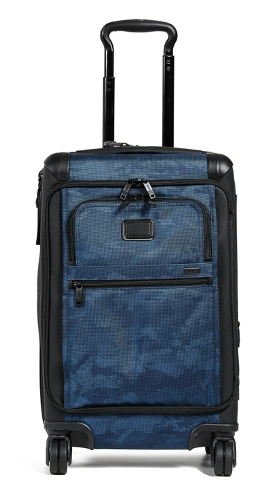 Shop Tumi Alpha International Front Lid Carry On Suitcase In Navy