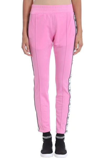 Shop Chiara Ferragni Jogging Logomania Pants In Rose-pink