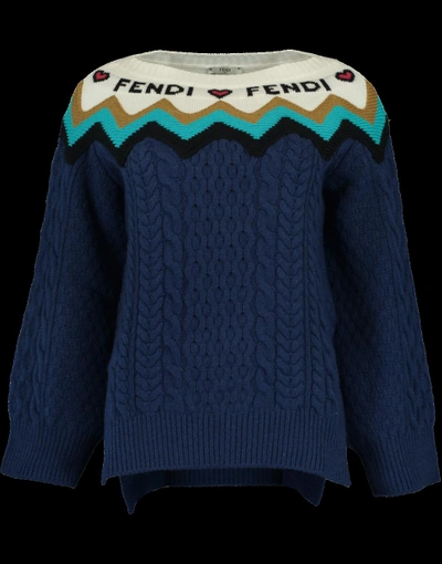 Shop Fendi Heartbeat Sweater In Muffin